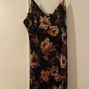 Charlotte Russe Velvet Floral Dress